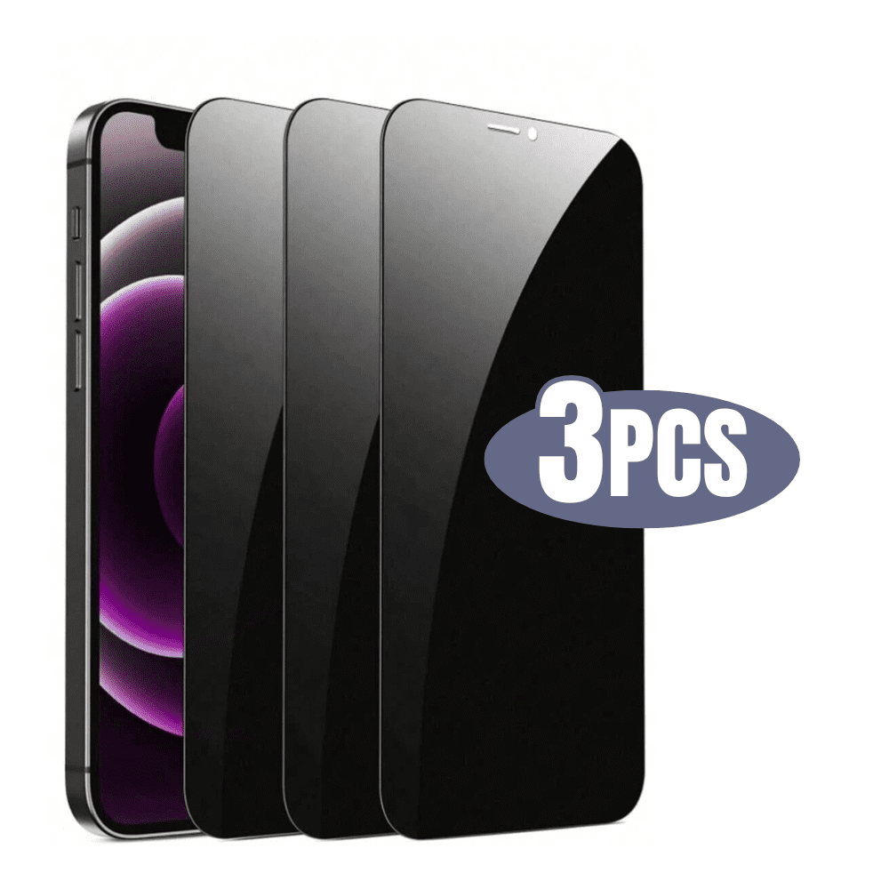 3PCS BLUUMTEK Privacy Screen Protector for iPhone XS Max, iPhone 11 Pro Max Tempered Glass Anti-Peep