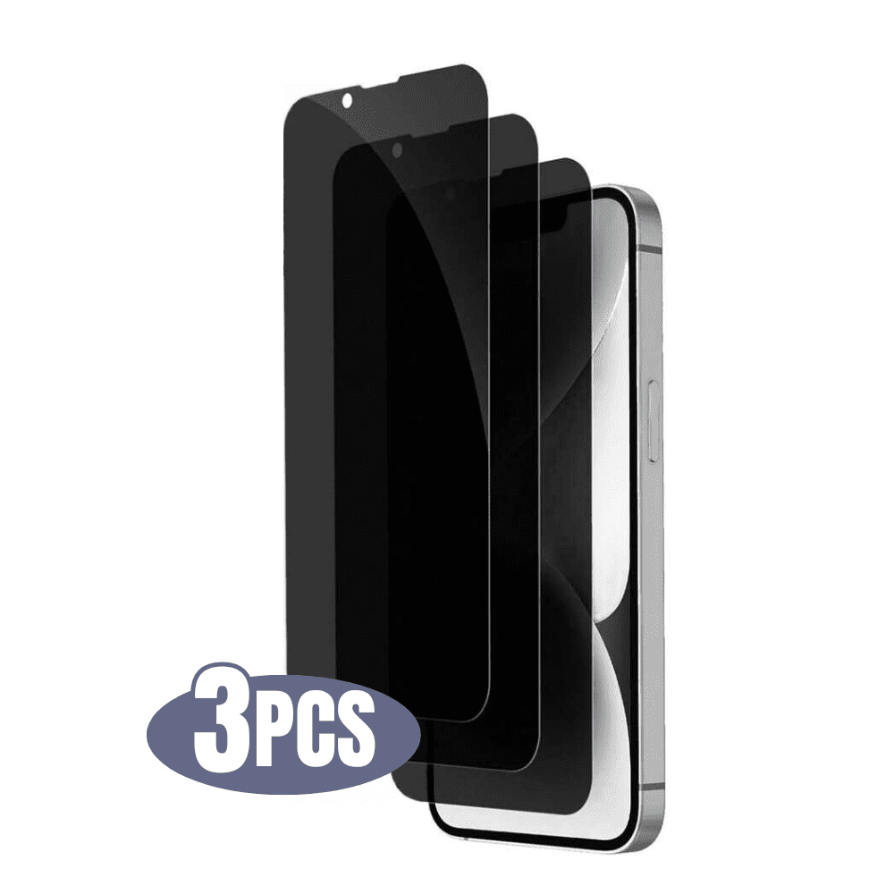 3pack BLUUMTEK for iPhone 14 Privacy Tempered Glass Screen Protector Private Screen Anti-Peep