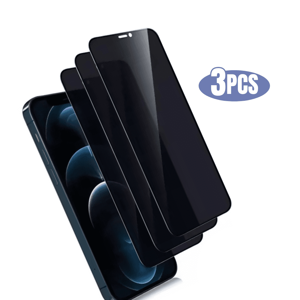 3pcs BLUUMTEK Privacy Tempered Glass Screen Protector for iPhone XS Max AntiSpy Screen Protector