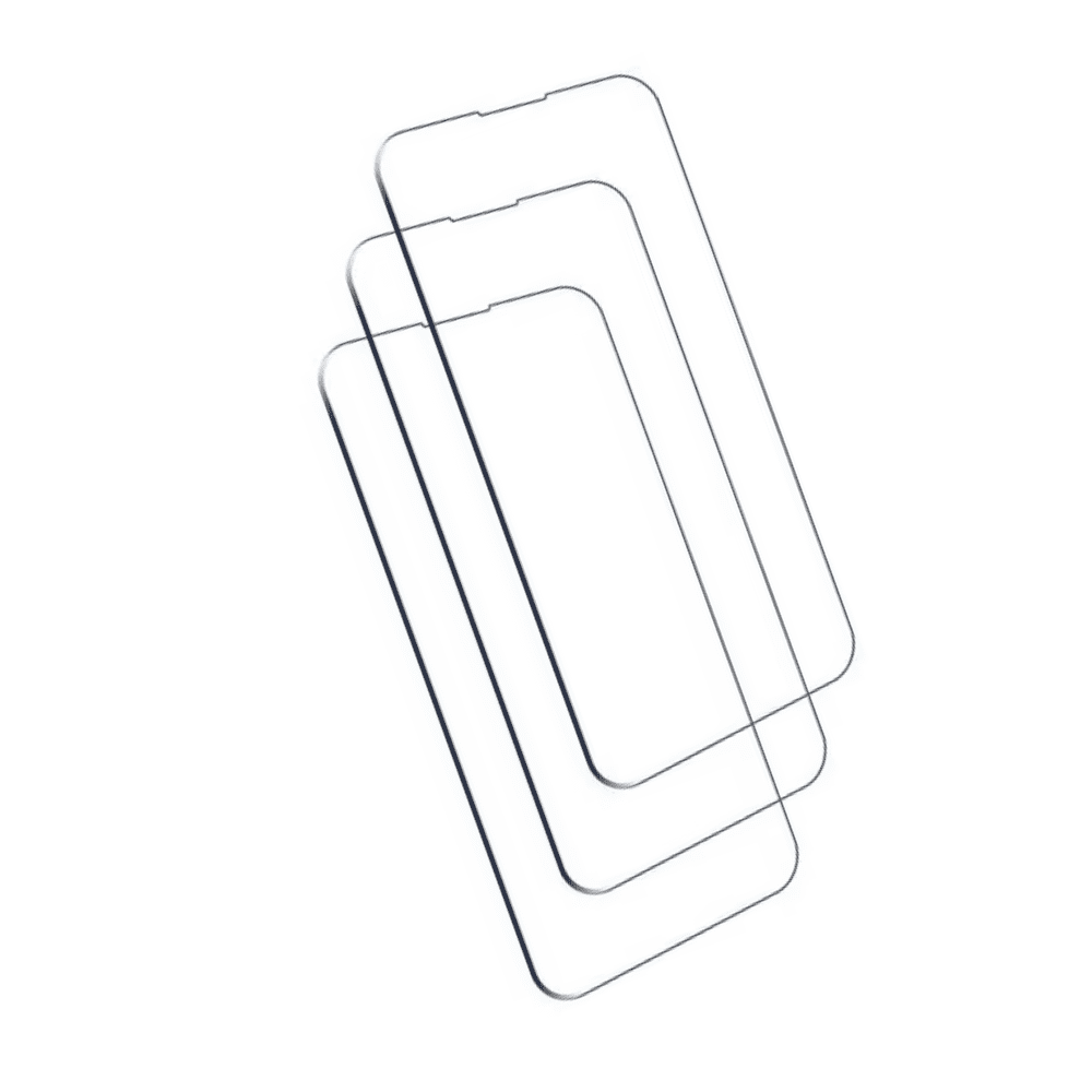 3pcs BLUUMTEK Screen Protector For iPhone 13 Tempered Glass Screen Protector (6.1 Inch)