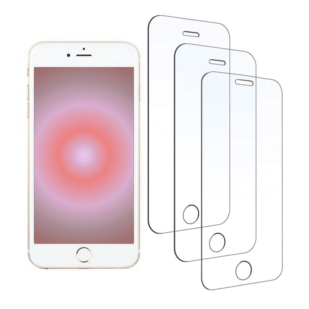 3 PACK BLUUMTEK Screen Protector For iPhone 8 Tempered Glass Screen Protector (4.7 Inch)