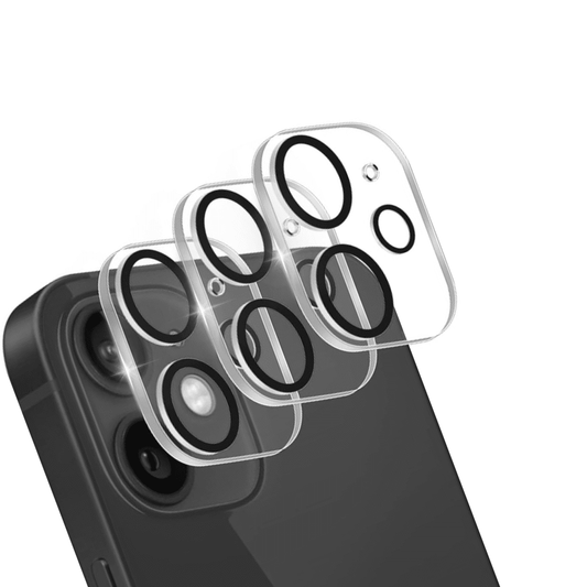 [3-Pack] BLUUMTEK For Rear Camera Lens Protector Compatible with iPhone 12 Mini Tempered Glass Clear