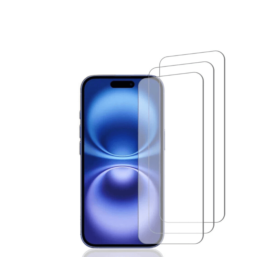 3-Pack BLUUMTEK For iPhone 15 Tempered Glass Screen Protector [6.1 Inch] Display Fits iPhone 15