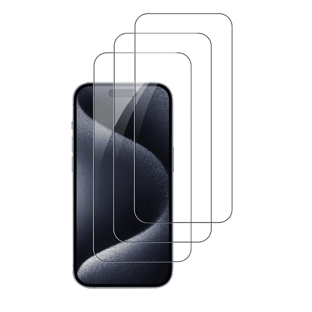 3-Pack BLUUMTEK Tempered Glass Screen Protector Compatible for iPhone 16 Pro Max [6.7 Inch]