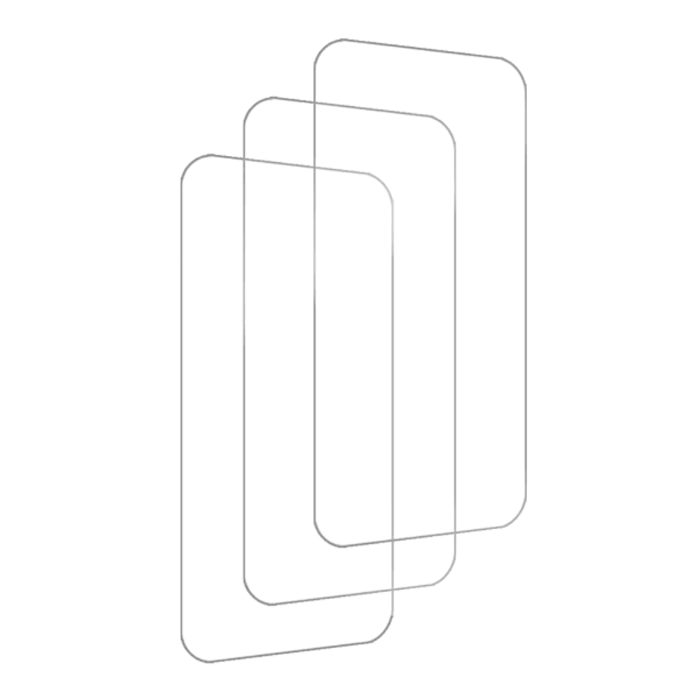 3PACK BLUUMTEK Tempered Glass Screen Protector For iPhone 15 Pro Max (6.7 inch) Display