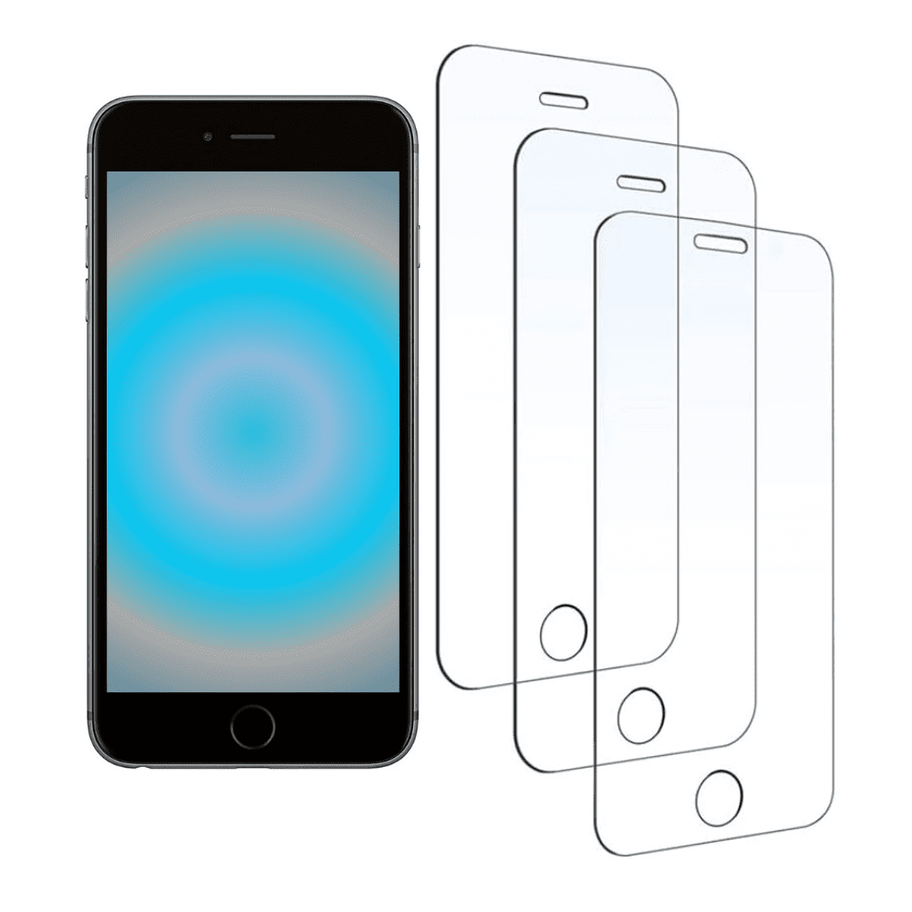 3PACK BLUUMTEK Tempered Glass Screen Protector For iPhone 7 (5.5 inch) Display