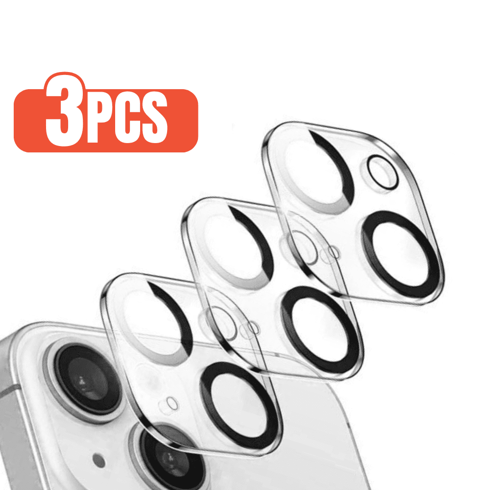 3-Pack BLUUMTEK Camera Lens Protector for iPhone 13 Mini - Tempered Glass, [Not Affect Night Shot]