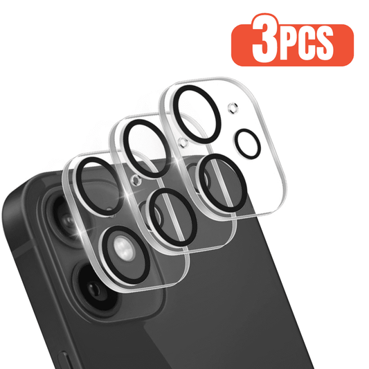 [3Pack] BLUUMTEK Tempered Glass Camera Lens Protector For iphone 12, 9H Hardness, Transparent