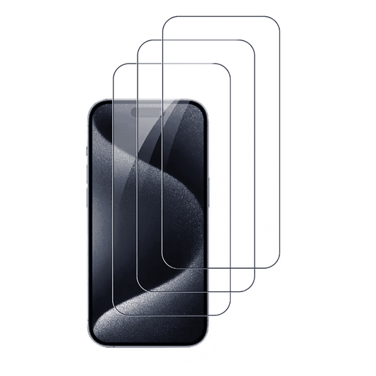 3pcs BLUUMTEK Glass Screen Protector Compatible for iPhone 16 Tempered Glass [6.1 Inch] Protection